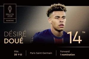 2025年金球獎排名第14位！蒂斯雷-杜埃，第一次獲得提名