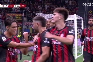 米蘭先下一城！S-希門尼斯門前搶點破門，巴特薩基傳中助攻！