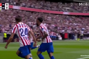 沒防住??！小西蒙尼助攻勒諾爾芒頭球破門，皇馬0-1落后馬競！