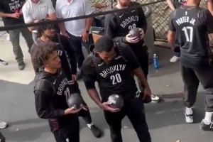 去年崔永熙也參加過！曾凡博隨籃網(wǎng)一起參加公開訓(xùn)練！