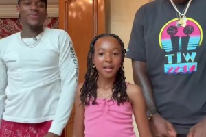 詹姆斯女兒的臂展感覺很長(zhǎng)啊！天賦肉眼可見！