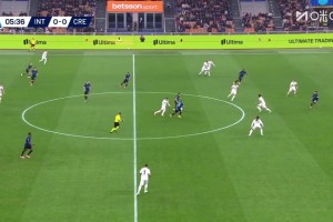 夢幻開局！巴雷拉搶斷博尼送傳中，勞塔羅輕松包抄破門