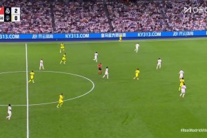 黃潛扳回一球！皇馬防守漏人，米卡烏塔澤弧頂爆射破門