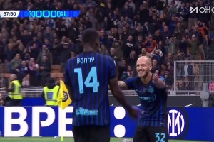 傳射建功！迪馬爾科下底傳中，博尼前點頭球破門