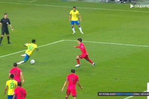 巴西隊這一串配合，把攝影機(jī)都晃暈了??