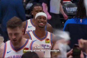 SGA談對(duì)掘金G3輸球后為何發(fā)笑：一位球迷挑釁我“你們完了”