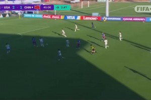 突然崩盤！U17美國女足4分鐘連入2球，中國女足1-3落后