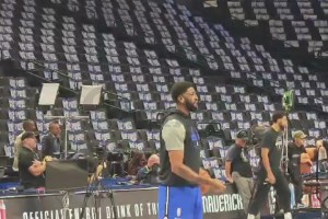 濃眉&拉塞爾賽前投籃熱身訓(xùn)練，今天兩人能拿下幾分？