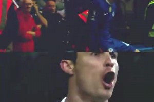 加納喬切爾西處子球神似C羅對陣巴薩進(jìn)球