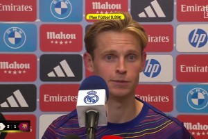 德容賽后：當(dāng)終場哨聲響起時(shí)，我看到皇馬球員們朝著我們球員跑去