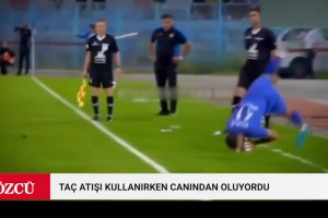 嚇人！伊朗聯(lián)賽球員投擲界外球險(xiǎn)些折斷自己的脖子??