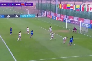 開(kāi)局不利！開(kāi)場(chǎng)3分鐘U17女足先丟一球，0-1落后巴西！
