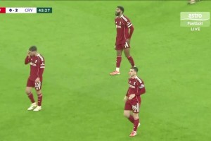 0-2落后??水晶宮行云流水配合打穿利物浦防線，薩爾梅開二度