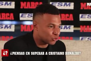 姆巴佩：超越C羅？他是馬德里的標(biāo)桿！我得再等等才能比較