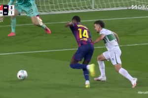 巴薩3-1擴(kuò)大比分！拉什福德禁區(qū)內(nèi)1V1爆桿勁射！費(fèi)爾明長(zhǎng)傳助攻！